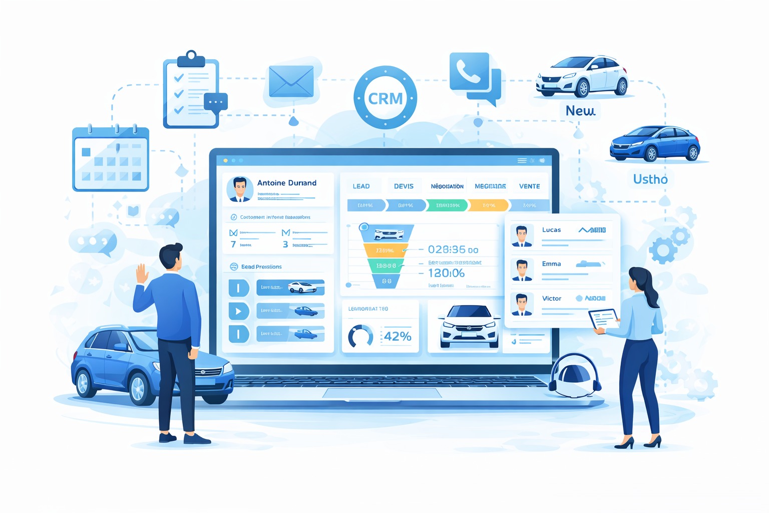 CRM automobile intégré